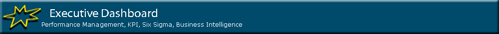 Executive dashboard : Build the new performance indicators KPI for decision-makers 6 Sigma, Business Intelligence 